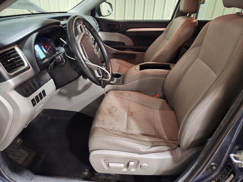 2015 Toyota Highlander VIN 5TDBKRFH6FS216252 COPART salvage auction — FRONT END, Pa - Certificate Of Salvage, sold $1,600 on 2026-07-10 (photo 7)