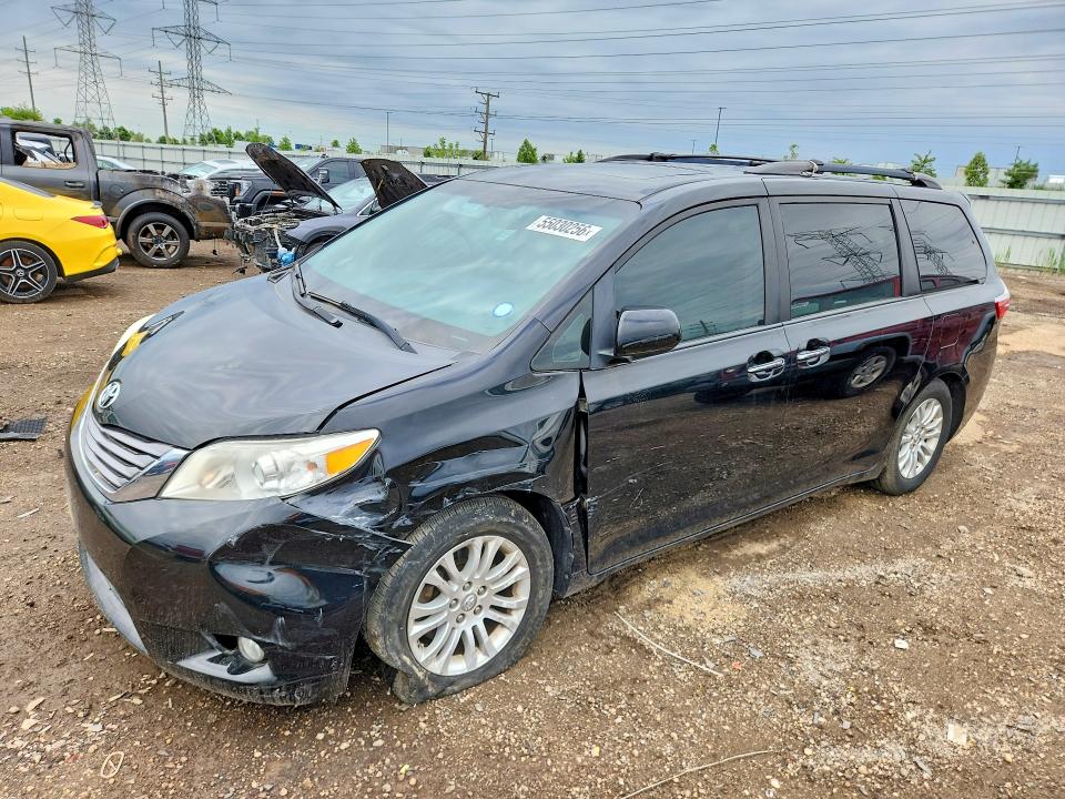 2017 Toyota Sienna VIN 5TDYZ3DC2HS822984 COPART salvage auction — FRONT END, Il - Salvage Certificate, sold $8,400 on 2026-07-21 (photo 1)