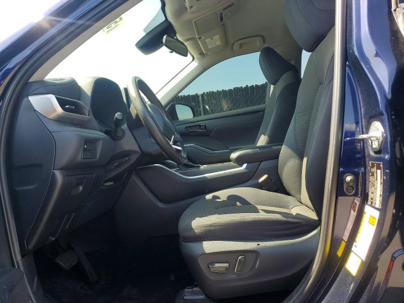 2022 Toyota Highlander VIN 5TDCZRAH7NS546164 COPART salvage auction — MINOR DENT/SCRATCHES, Fl - Certificate Of Title, sold $18,300 on 2026-07-28 (photo 7)