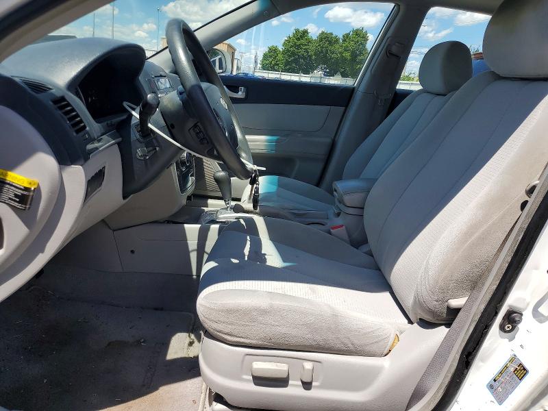 2008 Hyundai Sonata VIN 5NPET46C68H382006 COPART salvage auction — FRONT END, OH - CERT OF TITLE-SALVAGE, sold $325 on 2026-07-15 (photo 7)