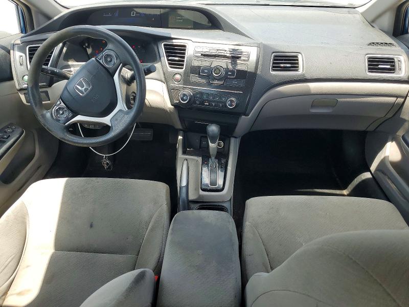 2013 Honda Civic VIN 2HGFB2F54DH596199 COPART salvage auction — FRONT END, Tn - Certificate Of Title, sold $1,150 on 2026-07-06 (photo 8)