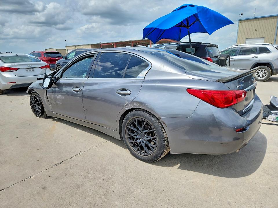 2015 Infiniti VIN JN1BV7AP1FM344214 COPART salvage auction — FRONT END, TX - SALVAGE VEHICLE TITLE, sold $575 on 2026-07-27 (photo 2)