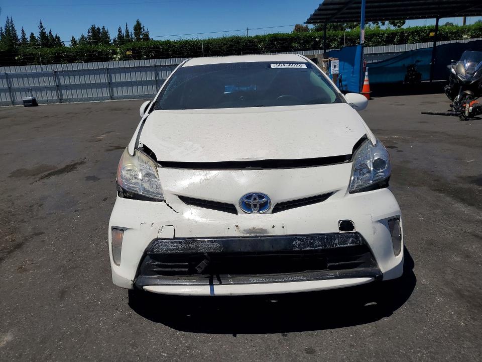 2012 Toyota Prius VIN JTDKN3DU3C5449401 COPART salvage auction — REAR END, CA - SALVAGE CERTIFICATE, sold $100 on 2026-07-28 (photo 5)