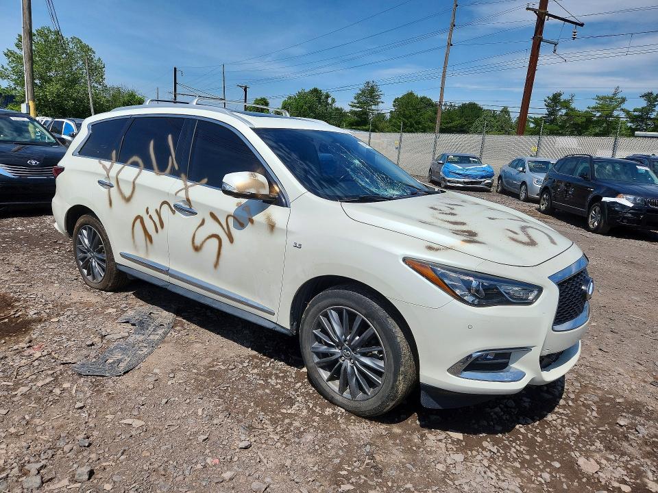 2019 Infiniti VIN 5N1DL0MM1KC524521 COPART salvage auction — VANDALISM, Pa - Certificate Of Salvage, sold $1,650 on 2026-07-29 (photo 4)