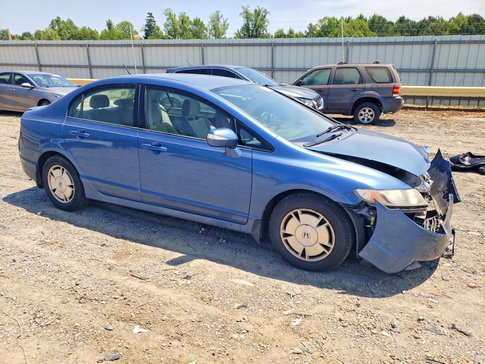 2009 Honda Civic hybrid VIN JHMFA36299S014545 COPART salvage auction — FRONT END, Va - Cert Of Title - Salvage, sold $175 on 2026-07-10 (photo 4)