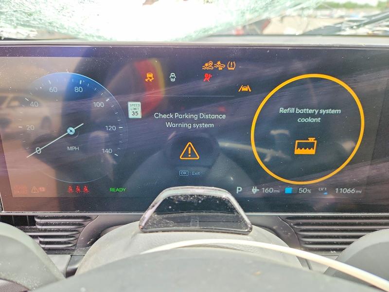 2025 Hyundai Ioniq VIN 7YAKNDDC3SY034596 COPART salvage auction — FRONT END, Co - Salvage Title, sold $6,600 on 2026-07-27 (photo 9)