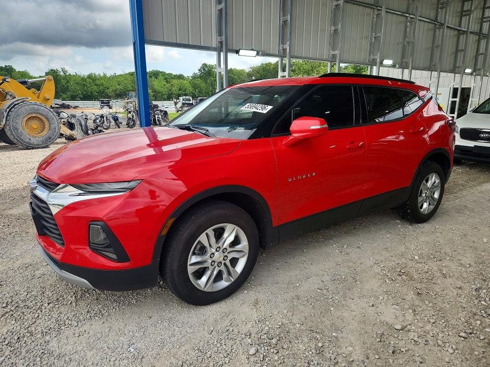 2021 Chevrolet Blazer VIN 3GNKBCR43MS529099 COPART salvage auction — HAIL, MO - CERTIFICATE OF TITLE, sold $11,600 on 2026-07-22 (photo 1)