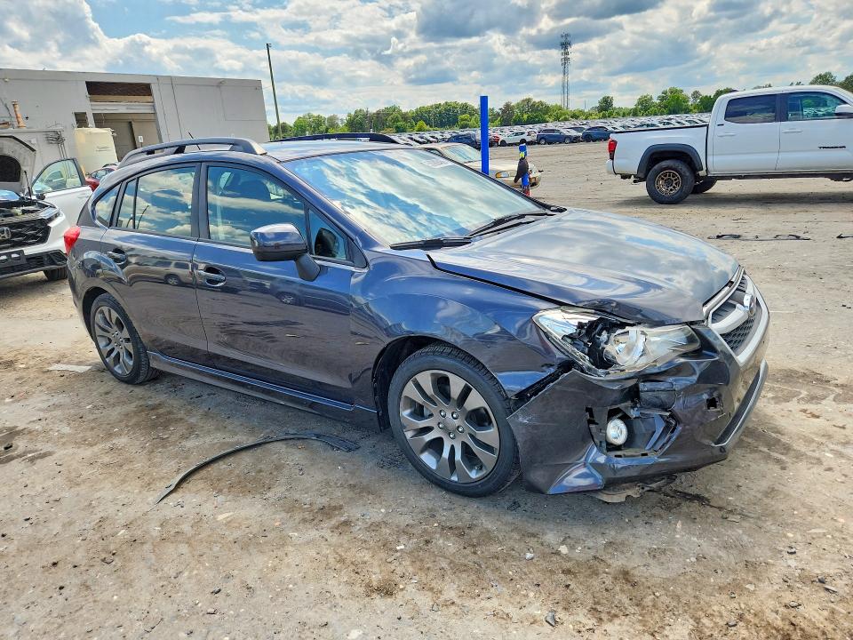 2013 Subaru Impreza VIN JF1GPAL64D2885576 COPART salvage auction — FRONT END, Va - Certificate Of Title, sold $2,400 on 2026-07-22 (photo 4)