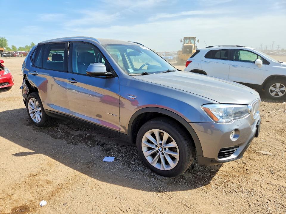 2017 BMW X3 VIN 5UXWX9C36H0W75393 COPART salvage auction — REAR END, Il - Salvage Certificate, sold $2,800 on 2026-07-28 (photo 4)