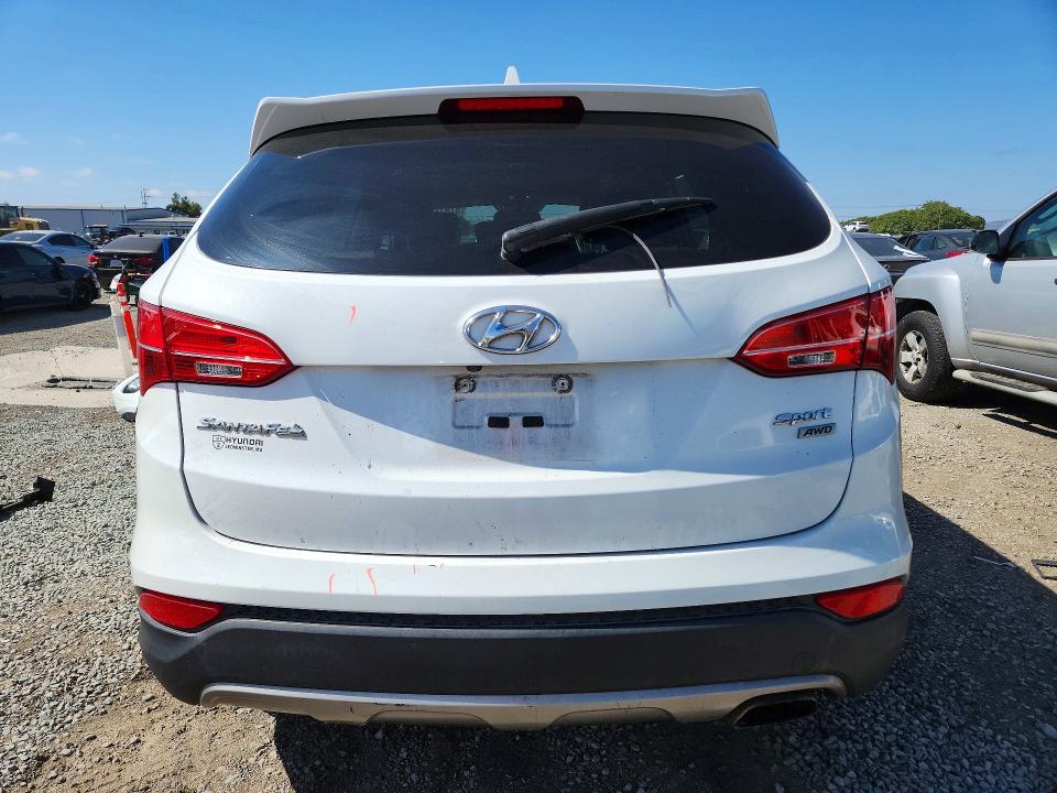 2013 Hyundai Santa fe VIN 5XYZUDLB6DG041751 COPART salvage auction — FRONT END, CA - SALVAGE CERTIFICATE, sold $2,400 on 2026-07-17 (photo 6)