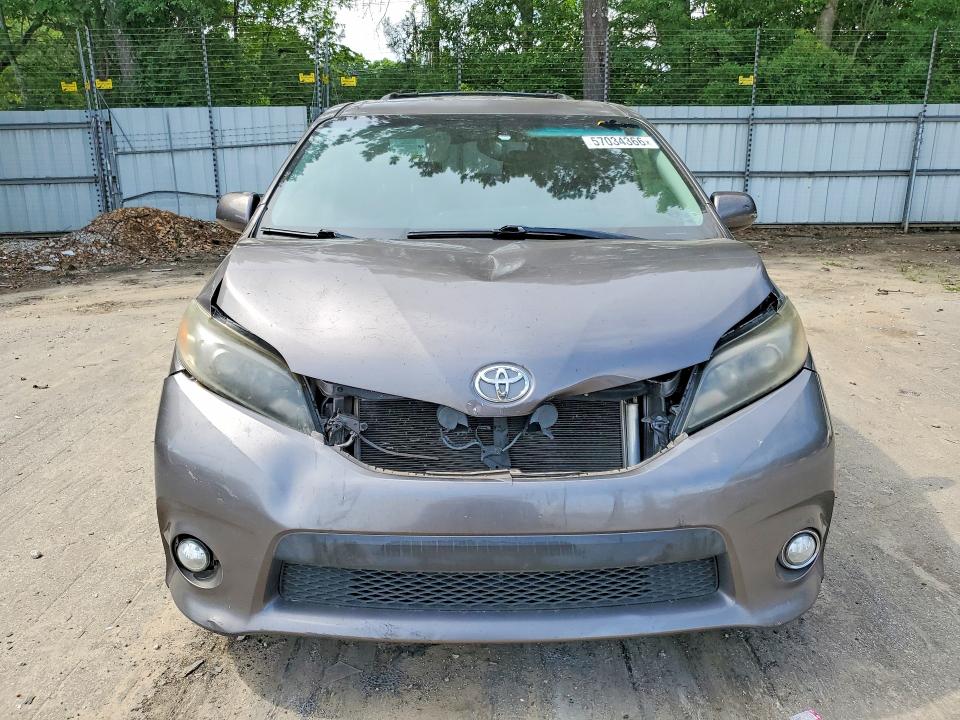 2015 Toyota Sienna VIN 5TDXK3DC7FS601054 COPART salvage auction — FRONT END, Ga - Cert Of Title-Salvage, sold $4,100 on 2026-07-03 (photo 5)