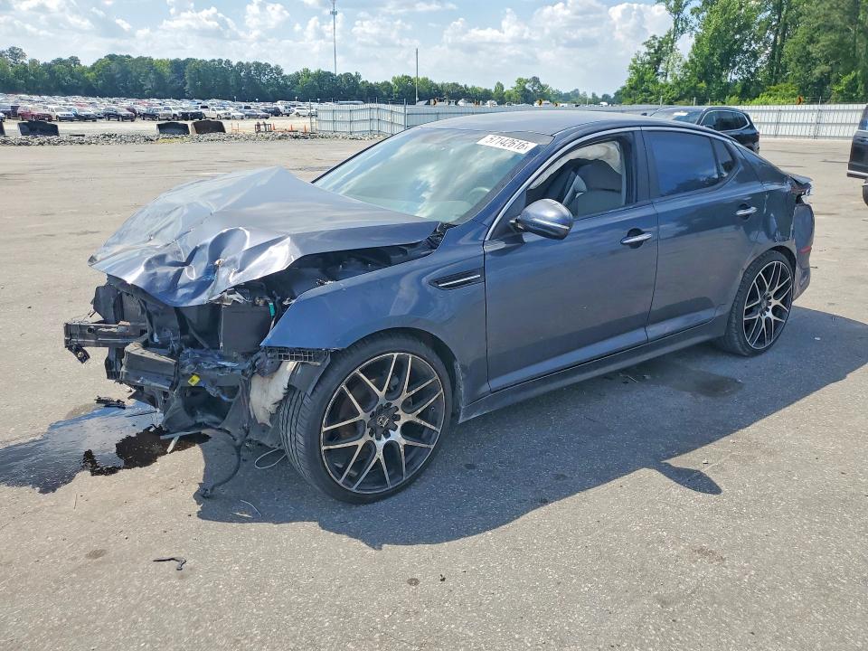 2015 Kia Optima VIN KNAGM4A74F5579623 COPART salvage auction — FRONT END, Nc - Salvage Certificate Of Title, sold $250 on 2026-07-28 (photo 1)