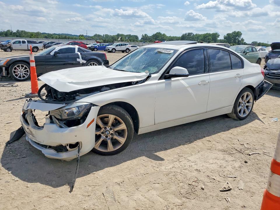 2015 BMW 3er VIN WBA3B1G58FNT64674 COPART salvage auction — FRONT END, Mo - Salvage Certificate Of Title, sold $90 on 2026-07-28 (photo 1)