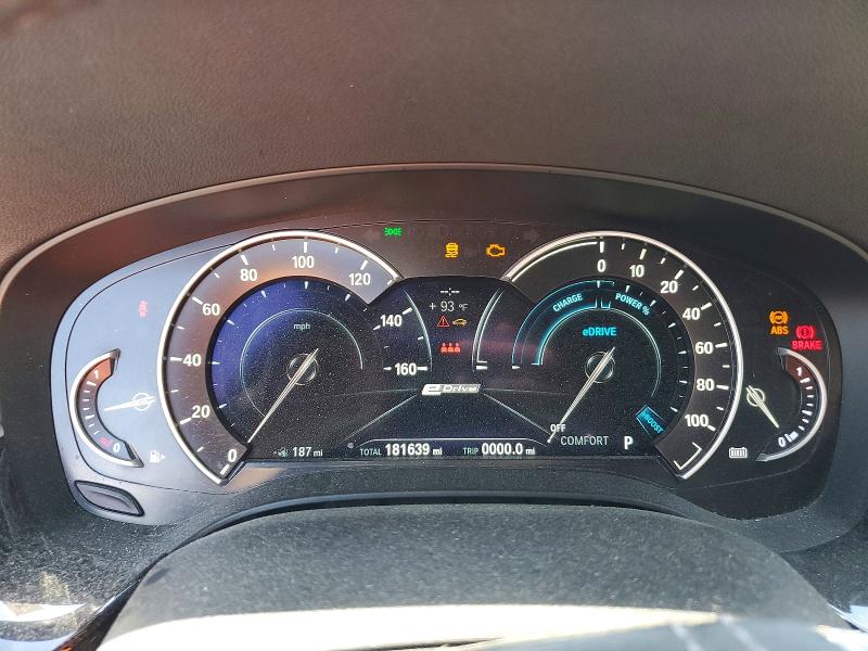 2018 BMW 5er VIN WBAJA9C57JB033206 COPART salvage auction — MECHANICAL, Sc - Certificate Of Title, sold $5,600 on 2026-07-27 (photo 9)