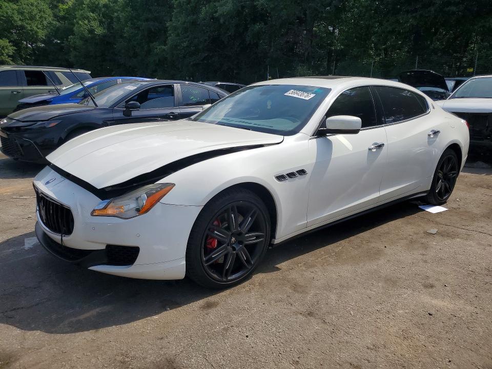 2014 Maserati Quattroporte VIN ZAM56RRA3E1116987 COPART salvage auction — FRONT END, Ga - Cert Of Title-Salvage Court Or, sold $2,800 on 2026-07-24 (photo 1)
