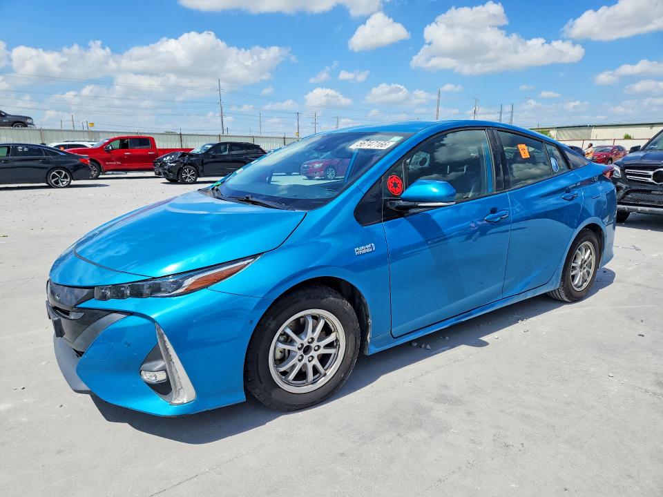 2020 Toyota Prius VIN JTDKARFP3L3132087 COPART salvage auction — SIDE, TX - SALVAGE VEHICLE TITLE (P), sold $3,450 on 2026-07-28 (photo 1)
