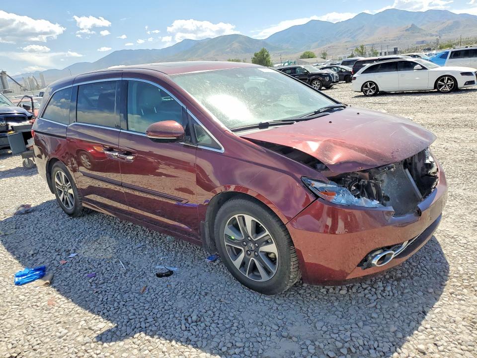 2016 Honda Odyssey VIN 5FNRL5H94GB079456 COPART salvage auction — FRONT END, Ut - Salvage Certificate, sold $3,150 on 2026-07-24 (photo 4)