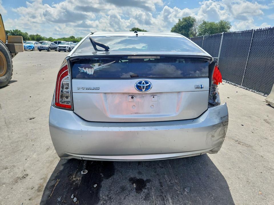 2012 Toyota VIN JTDKN3DU7C5386514 COPART salvage auction — REAR END, Fl - Certificate Of Destruction, sold $1,600 on 2026-07-09 (photo 6)