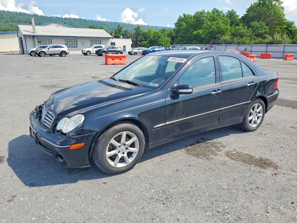 2007 Mercedes-benz C class VIN WDBRF92H07F864940 COPART salvage auction — FRONT END, Pa - Certificate Of Salvage, sold $450 on 2026-08-04 (photo 1)
