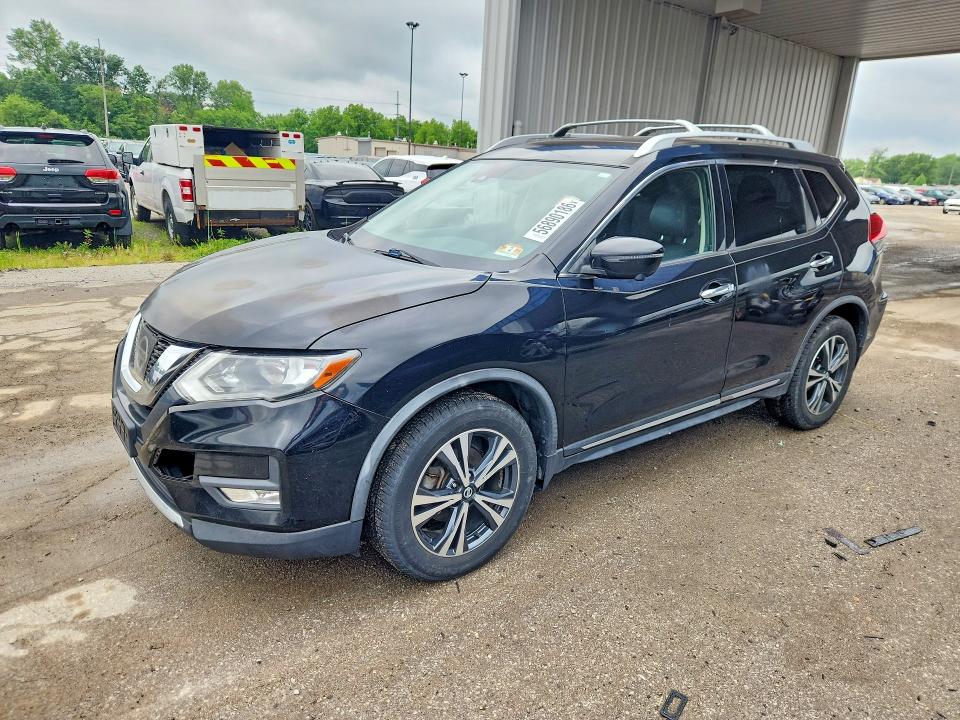 2017 Nissan Rogue VIN JN8AT2MVXHW268757 COPART salvage auction — FRONT END, Oh - Certificate Of Title, sold $2,250 on 2026-07-27 (photo 1)