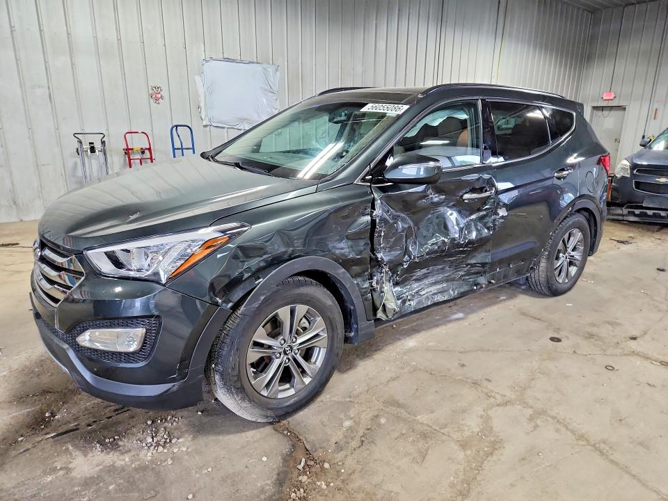 2014 Hyundai Santa fe VIN 5XYZU3LB0EG193407 COPART salvage auction — SIDE, Wi - Junked Vehicle Bill Of Sale, sold $2,550 on 2026-07-13 (photo 1)