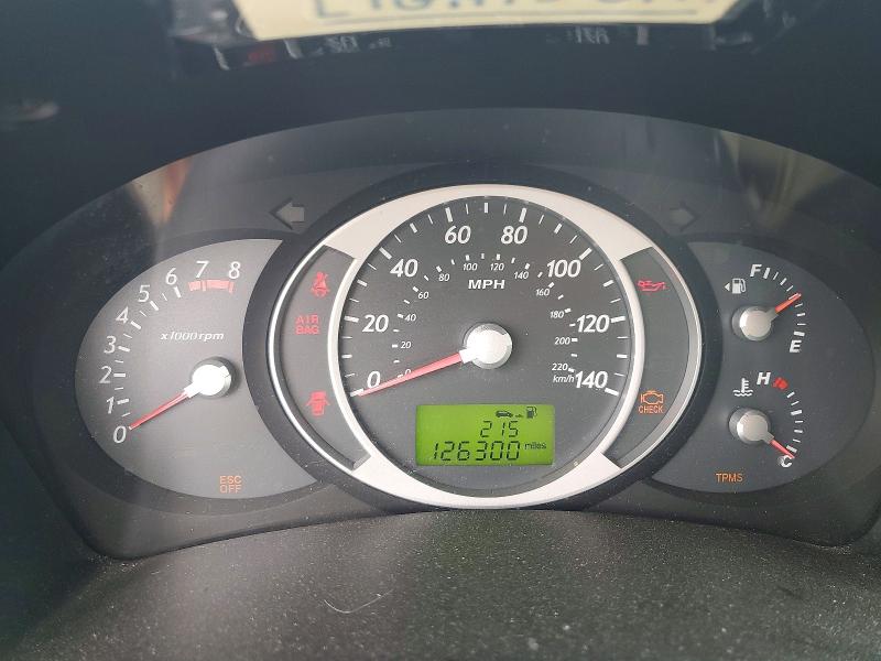 2006 Hyundai Tucson VIN KM8JN12D86U295017 COPART salvage auction — FRONT END, Fl - Cert Of Title Slvg Rebuildable, sold $375 on 2026-07-07 (photo 9)