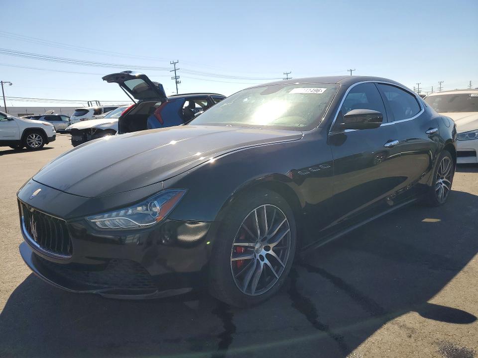 2018 Maserati Ghibli VIN ZAM57XSA8J1295016 COPART salvage auction — MINOR DENT/SCRATCHES, Ca - Dis/Dlr/Exp Only Lien Papers (P), sold $2,500 on 2026-07-13 (photo 1)
