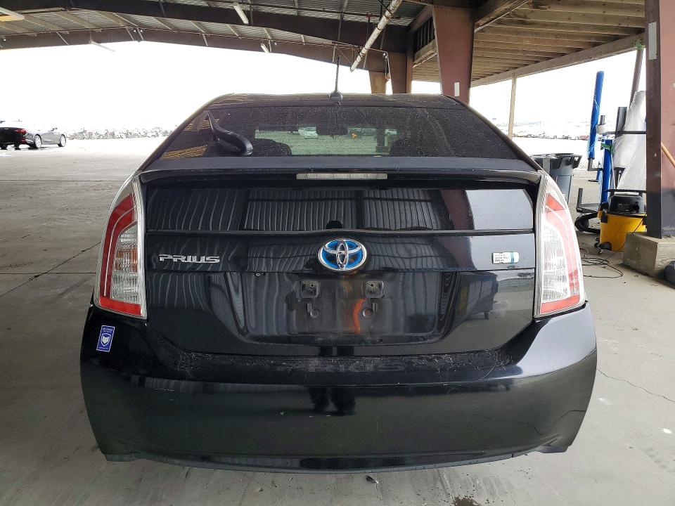 2012 Toyota Prius VIN JTDKN3DU7C1541022 COPART salvage auction — SIDE, CA - SALVAGE CERTIFICATE, sold $925 on 2026-07-16 (photo 6)