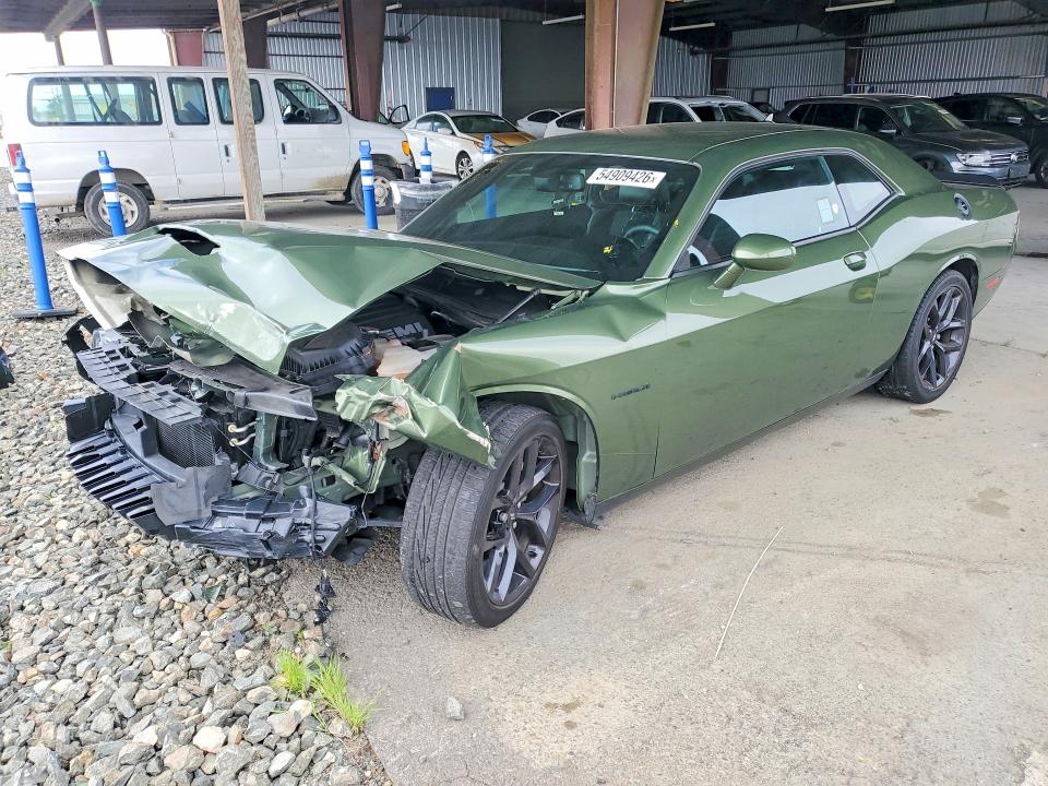 2021 Dodge VIN 2C3CDZBT5MH607160 COPART salvage auction — FRONT END, Ca - Salvage Certificate, sold $9,600 on 2026-07-09 (photo 1)