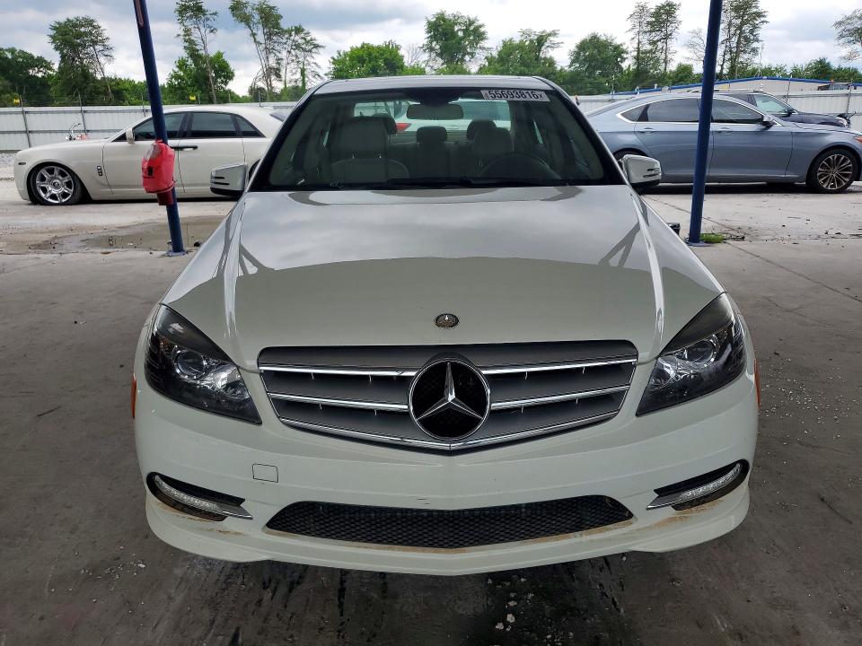 2011 Mercedes-benz C-klasse VIN WDDGF5EB5BR138044 COPART salvage auction — WATER/FLOOD, Ga - Cert Of Title-Flood Salvage, sold $1,450 on 2026-07-30 (photo 5)