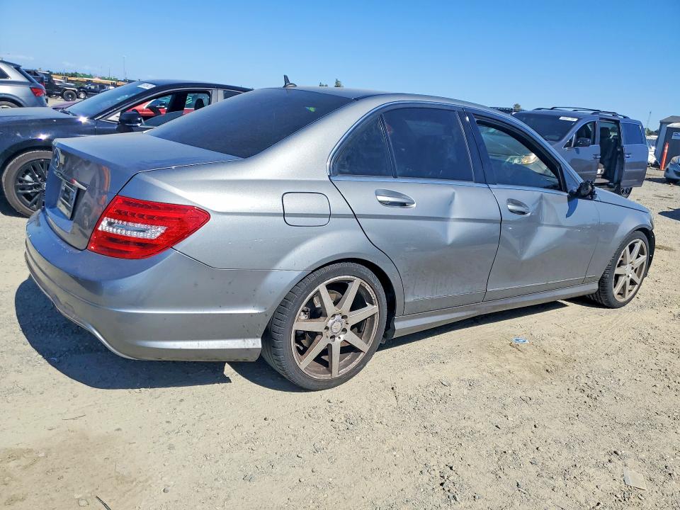 2013 Mercedes-benz C-klasse VIN WDDGF4HB2DR274222 COPART salvage auction — FRONT END, Ca - Salvage Certificate, sold $450 on 2026-07-23 (photo 3)