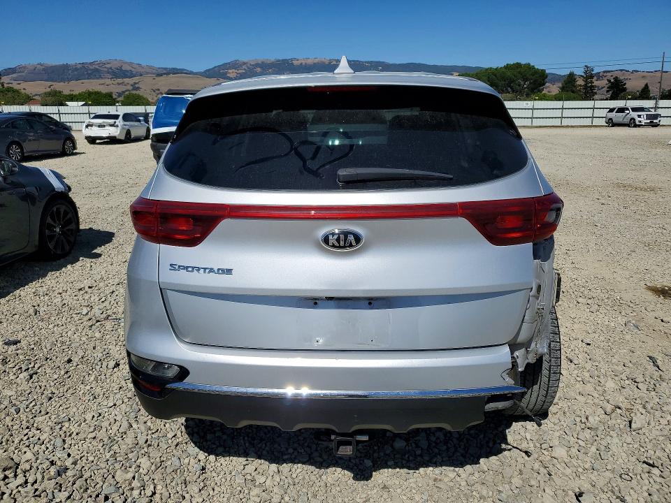 2021 Kia Sportage VIN KNDPM3ACXM7930420 COPART salvage auction — REAR END, CA - SALVAGE CERTIFICATE, sold $2,750 on 2026-07-14 (photo 6)