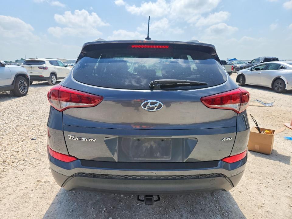 2017 Hyundai Tucson VIN KM8J3CA41HU334584 COPART salvage auction — VANDALISM, Tx - Certificate Of Title, sold $100 on 2026-07-30 (photo 6)