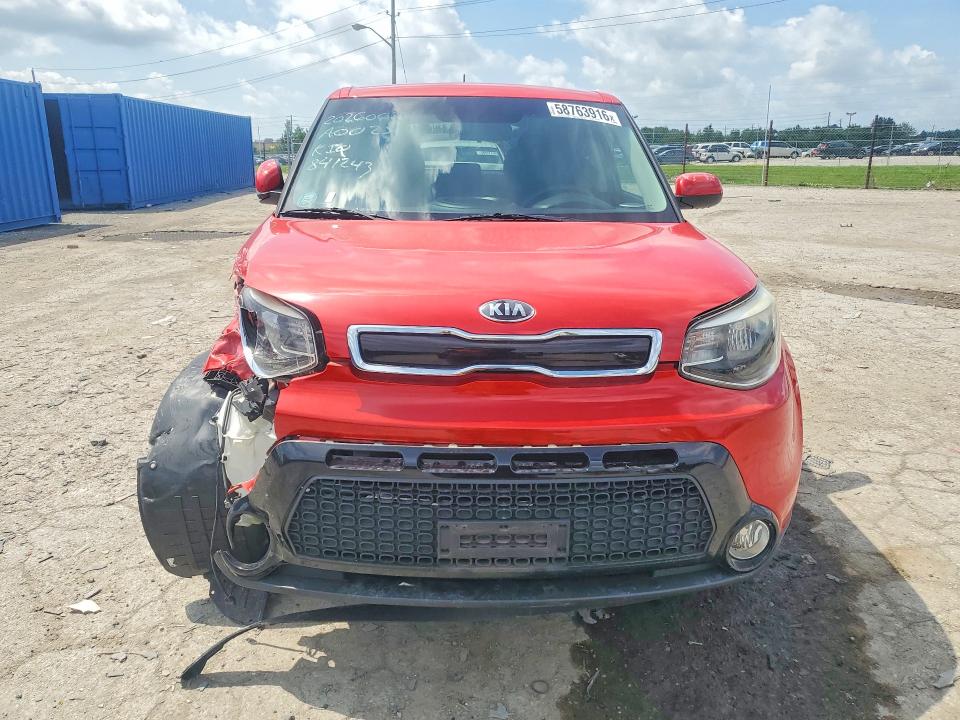 2016 Kia Soul VIN KNDJP3A53G7841243 COPART salvage auction — FRONT END, In - Cert Of Title-Salvage Title, sold $200 on 2026-07-21 (photo 5)