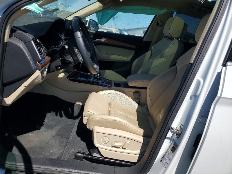 2021 Audi Q5 VIN WA1CAAFY8M2009059 COPART salvage auction — FRONT END, CA - SALVAGE CERTIFICATE, sold $4,450 on 2026-07-21 (photo 7)