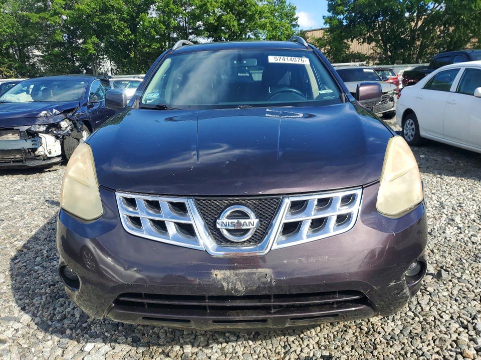 2012 Nissan Rogue VIN JN8AS5MV0CW383817 COPART salvage auction — REAR END, Ma - Cert Of Title-Reconstrctd Coll, sold $400 on 2026-07-09 (photo 5)