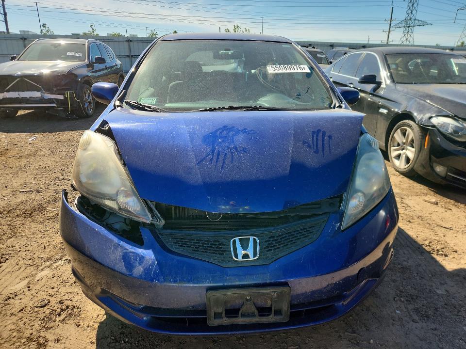 2013 Honda Fit VIN JHMGE8G37DC019629 COPART salvage auction — FRONT END, Il - Salvage Certificate, sold $950 on 2026-07-14 (photo 5)