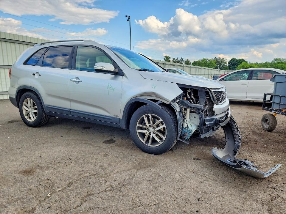 2014 Kia Sorento VIN 5XYKTCA64EG524368 COPART salvage auction — FRONT END, Pa - Certificate Of Salvage, sold $1,350 on 2026-07-07 (photo 4)