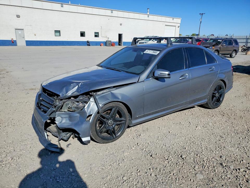 2011 Mercedes-benz C class VIN WDDGF8BB4BR140776 COPART salvage auction — FRONT END, Ut - Salvage Certificate, sold $150 on 2026-07-20 (photo 1)