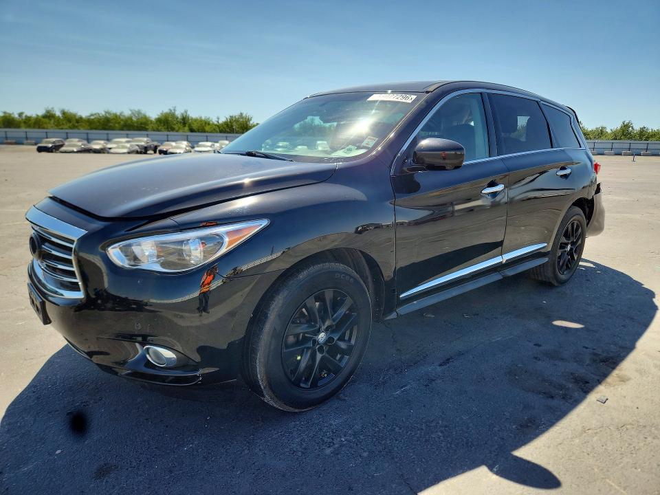 2013 Infiniti Jx VIN 5N1AL0MM6DC314003 COPART salvage auction — REAR END, CA - SALVAGE CERTIFICATE, sold $875 on 2026-07-02 (photo 1)