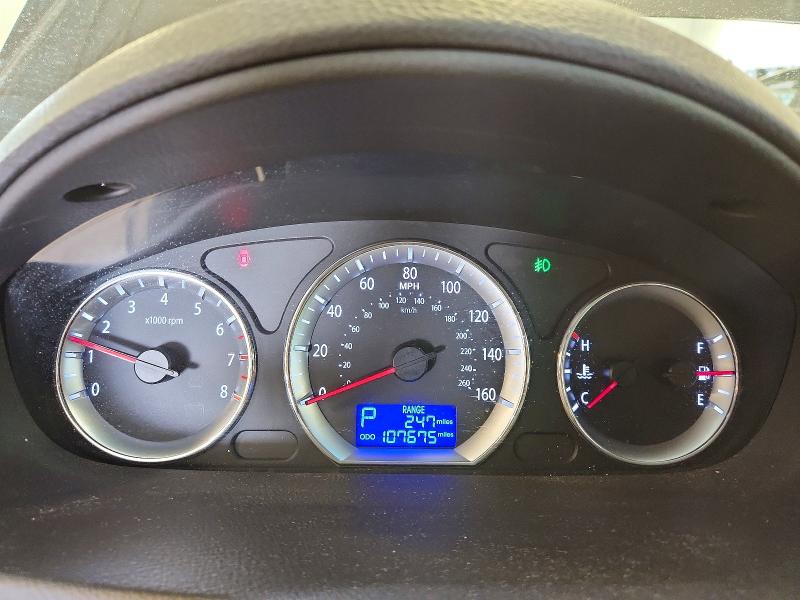 2010 Hyundai Sonata VIN 5NPEU4AC3AH619707 COPART salvage auction — FRONT END, Mn - Cert Of Title-Salvage, sold $650 on 2026-07-02 (photo 9)