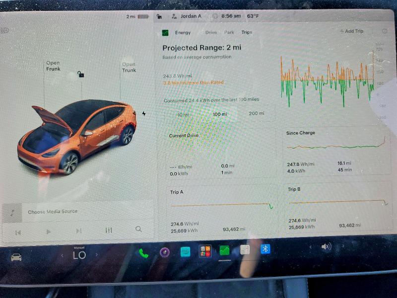 2021 Tesla VIN 5YJYGAEE0MF236616 COPART salvage auction — HAIL, Oh - Cert Of Title-Salvage, sold $1,600 on 2026-07-27 (photo 9)