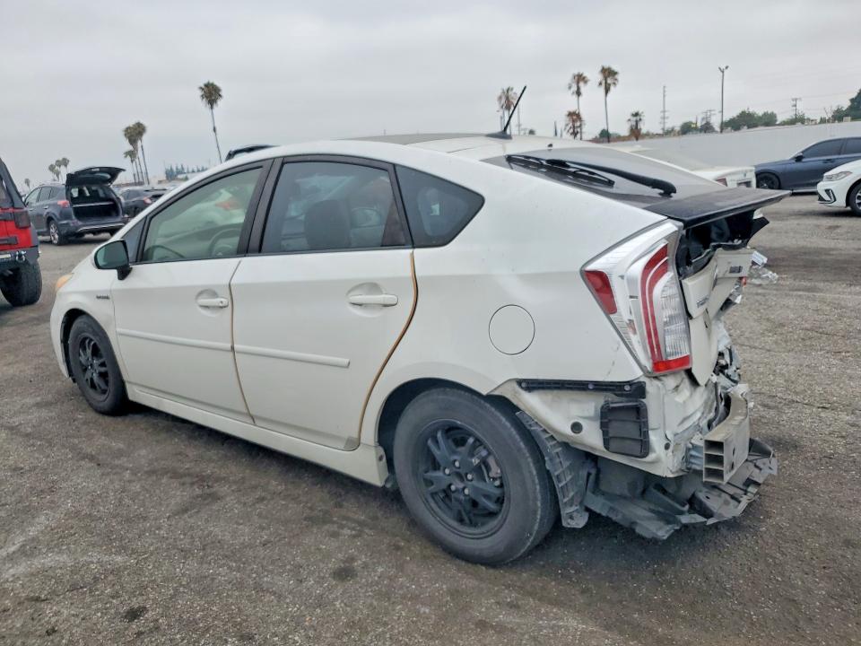 2012 Toyota Prius VIN JTDKN3DU0C5434306 COPART salvage auction — REAR END, Ca - Salvage Certificate, sold $1,800 on 2026-07-24 (photo 2)