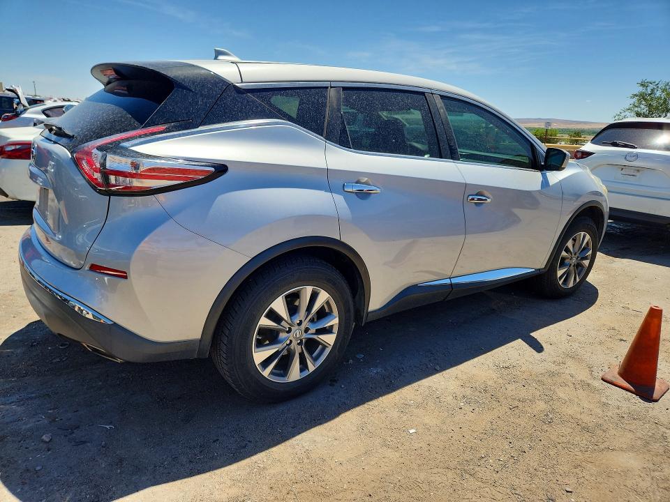 2017 Nissan Murano VIN 5N1AZ2MG8HN134133 COPART salvage auction — MINOR DENT/SCRATCHES, Nm - Certificate Of Title, sold $2,550 on 2026-07-02 (photo 3)