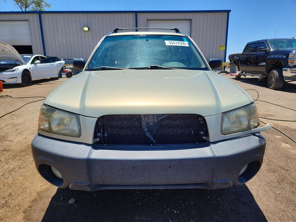 2005 Subaru Forester VIN JF1SG63655H742805 COPART salvage auction — FRONT END, Nm - Cert Of Title-Salvage, sold $325 on 2026-07-13 (photo 5)