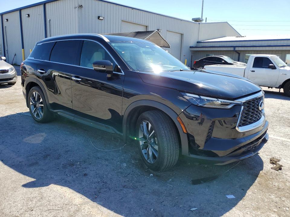 2024 Infiniti Qx60 VIN 5N1DL1FS7RC358128 COPART salvage auction — FRONT END, Nv - Salvage Title, sold $16,800 on 2026-07-09 (photo 4)