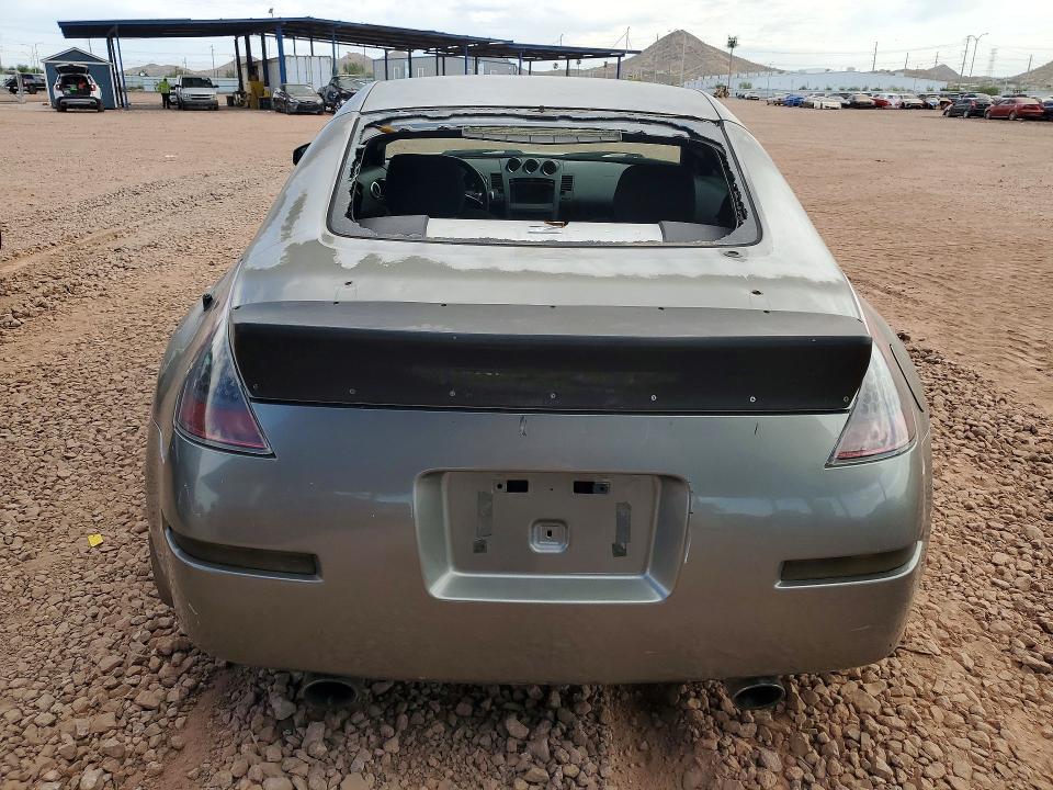 2004 Nissan 350z VIN JN1AZ34E34T050352 COPART salvage auction — STRIPPED, Az - Cert Of Title-Restored Salvage, sold $250 on 2026-07-09 (photo 6)