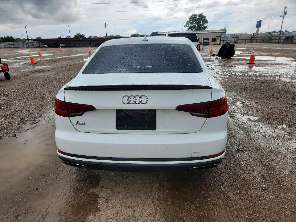 2019 Audi A4 VIN WAUGMAF47KA113795 COPART salvage auction — FRONT END, Tx - Salvage Vehicle Title, sold $1,900 on 2026-07-22 (photo 6)