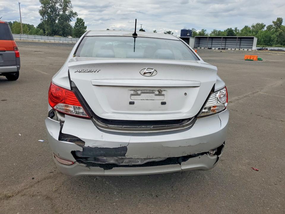 2012 Hyundai Accent VIN KMHCU4AE7CU084801 COPART salvage auction — REAR END, OR - SALVAGE TITLE CERTIFICATE, sold $675 on 2026-07-06 (photo 6)