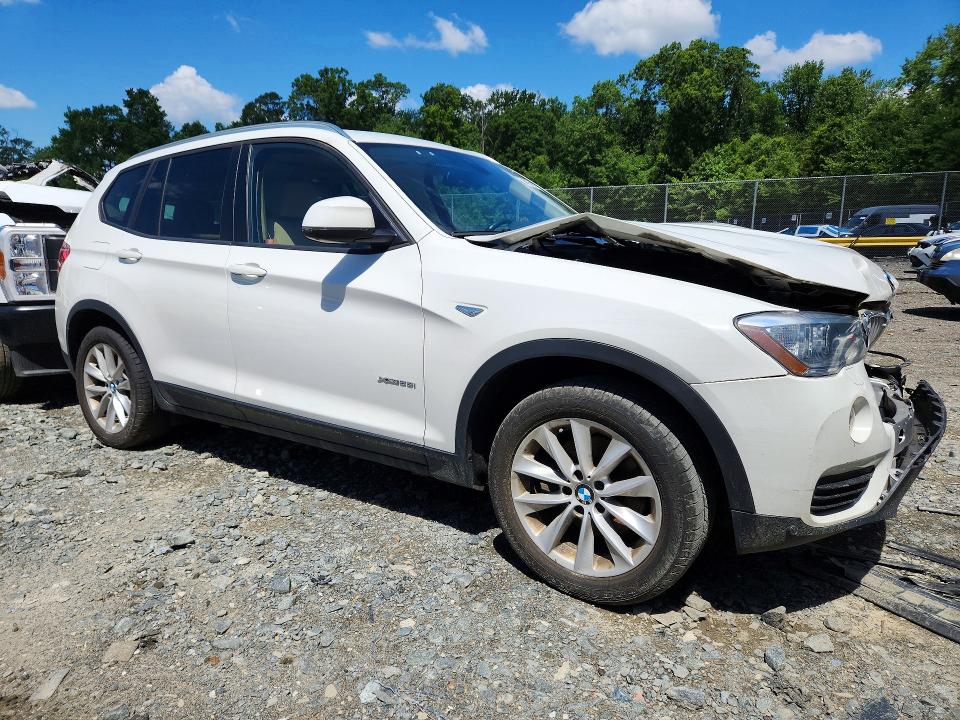 2016 BMW VIN 5UXWX9C55G0D66548 COPART salvage auction — FRONT END, Md - Cert Of Salvage > 75% Damage, sold $1,750 on 2026-07-10 (photo 4)